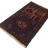 Baluchi Rug Handmade Multi Prayer Design 2x4 ft
