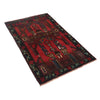 Baluchi Rug Handmade Red Prayer Design 3x5 ft