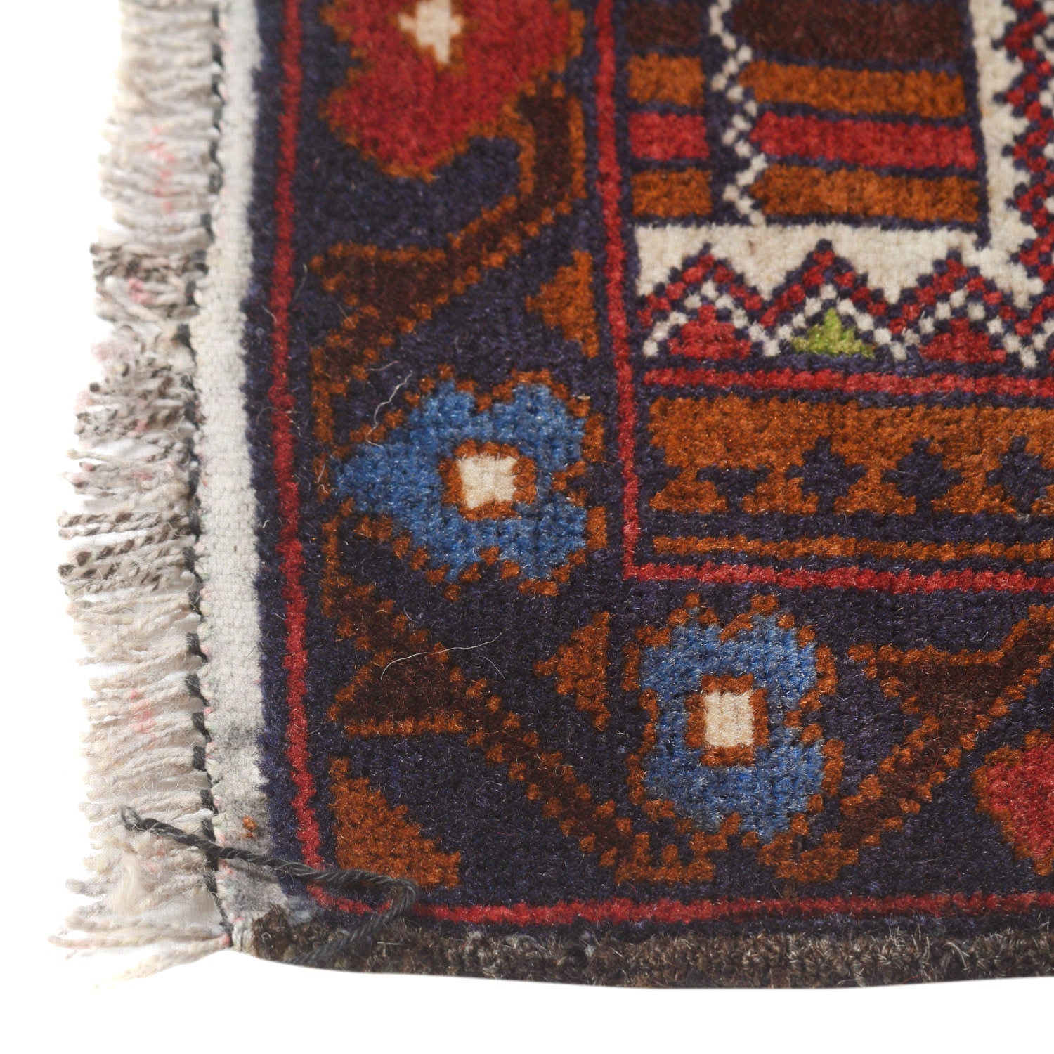 Baluchi Rug Handmade Multi Prayer Design 2x4 ft