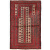 Baluchi Rug Handmade Multi Prayer Design 3x5 ft
