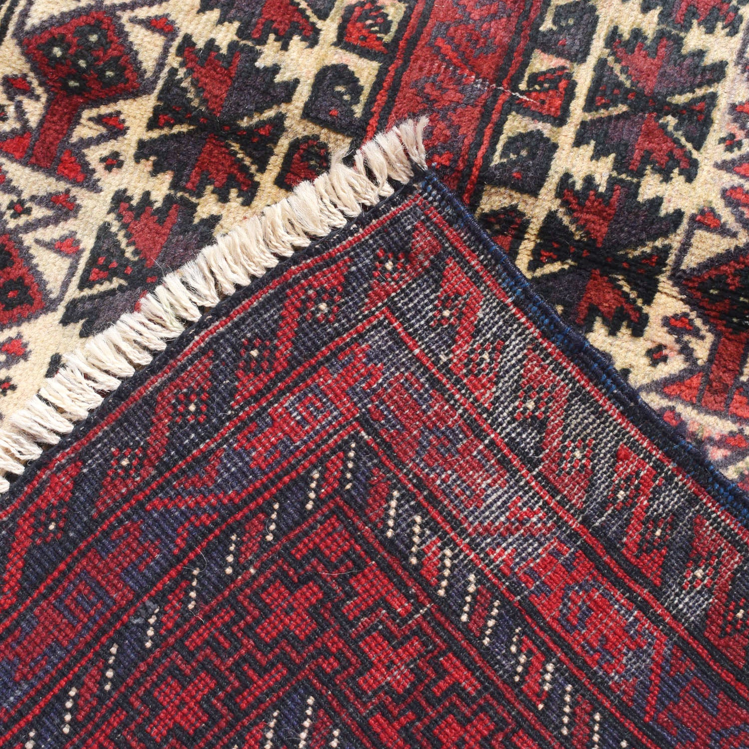Baluchi Rug Handmade Multi Prayer Design 3x5 ft
