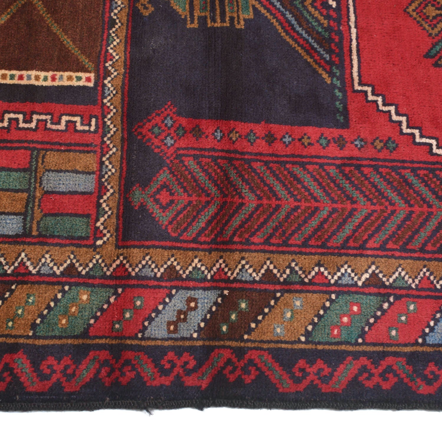 Baluchi Rug Handmade Multi Prayer Design 2x4 ft