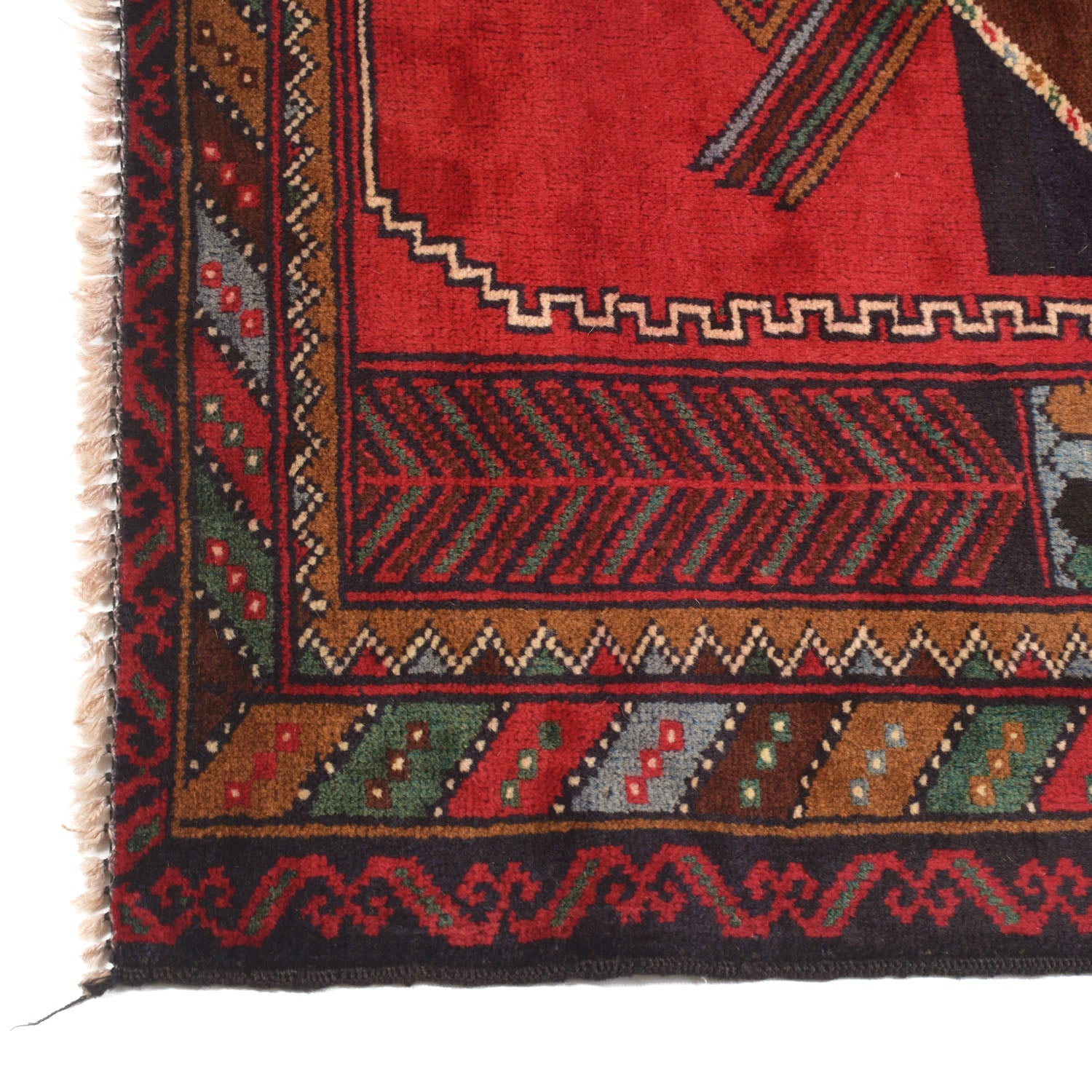 Baluchi Rug Handmade Multi Prayer Design 2x4 ft