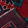 Baluchi Rug Handmade Red Geometric 2x4 ft