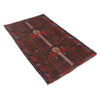 Baluchi Rug Handmade Multi Prayer Design 2x4 ft