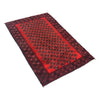 Baluchi Rug Handmade Red Geometric 3x5 ft