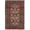 Baluchi Rug Handmade Multi Geometric 4x6 ft