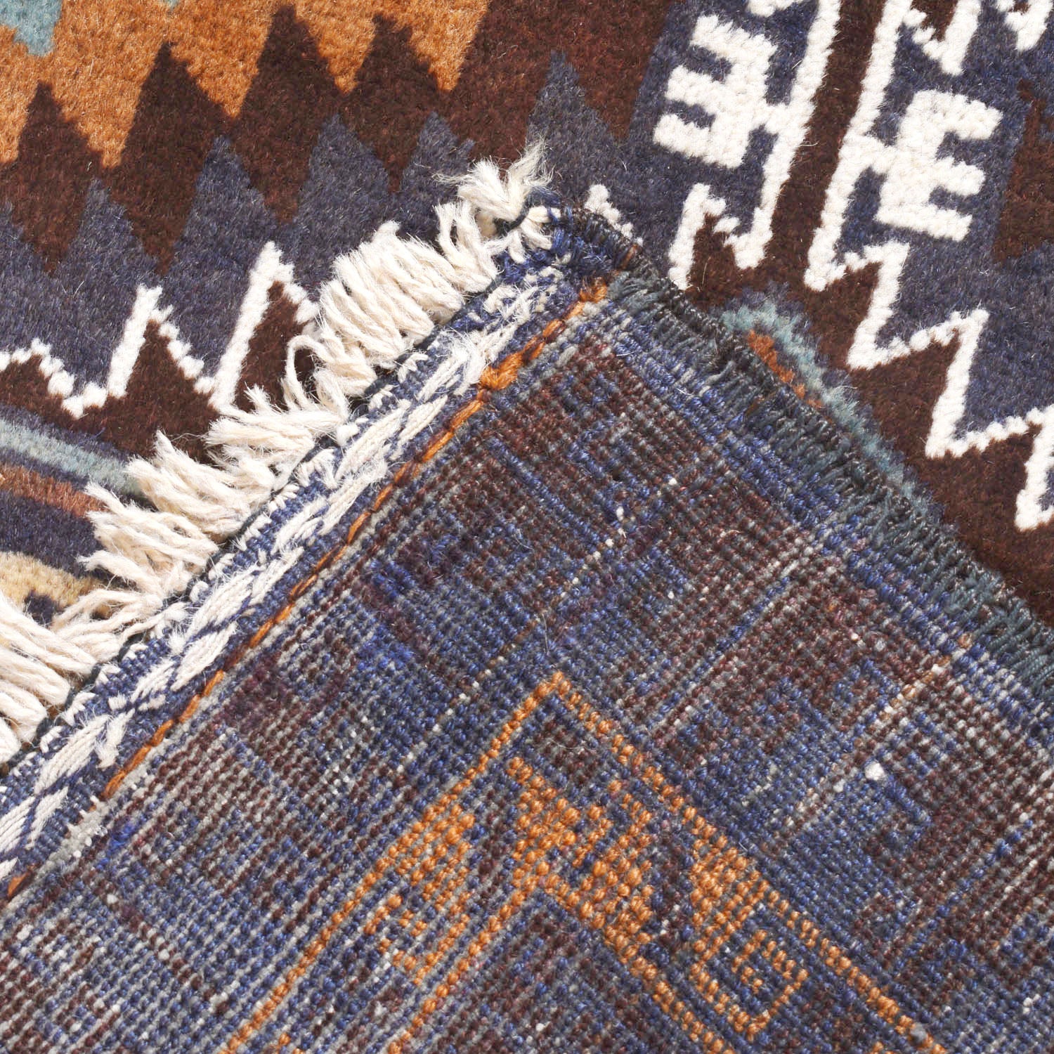Baluchi Rug Handmade Multi Geometric 4x6 ft