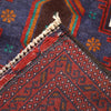 Baluchi Rug Handmade Red Geometric 3x5 ft