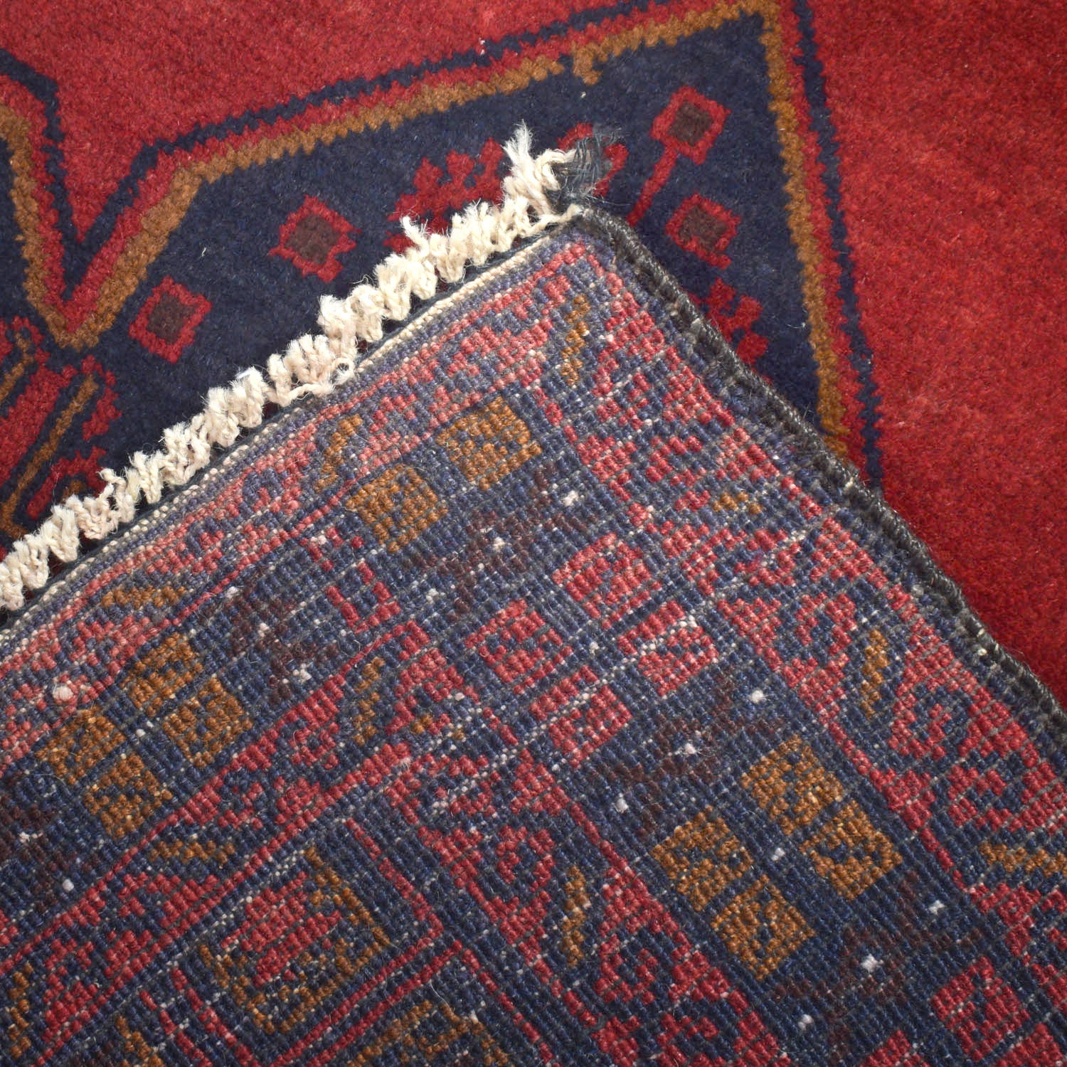 Baluchi Rug Handmade Multi Geometric 3x5 ft