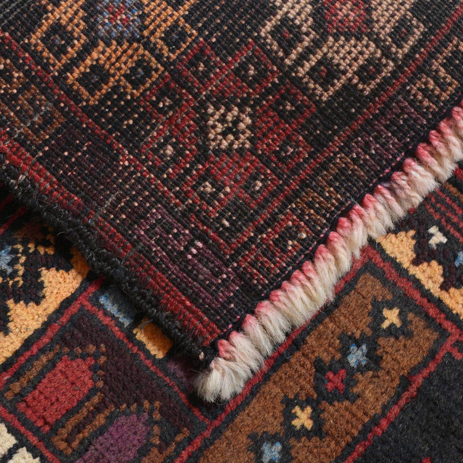 Baluchi Rug Handmade Multi Geometric 3x5 ft