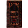 Baluchi Rug Handmade Multi Prayer Design 3x5 ft