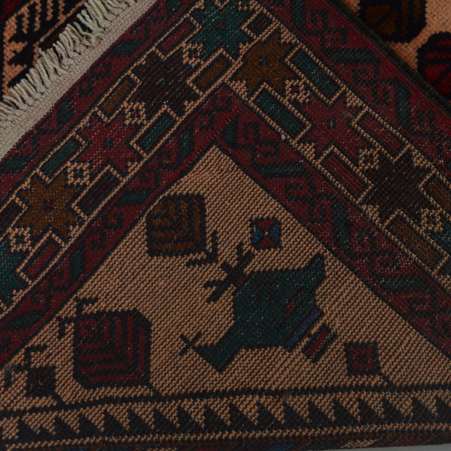 Baluchi Rug Handmade Multi Prayer Design 3x5 ft