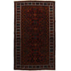 Baluchi Rug Handmade Multi Geometric 4x7 ft