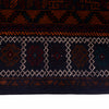 Baluchi Rug Handmade Multi Geometric 4x7 ft