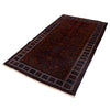 Baluchi Rug Handmade Multi Geometric 4x7 ft