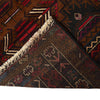 Baluchi Rug Handmade Multi Geometric 4x6 ft