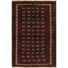 Baluchi Rug Handmade Multi Geometric 4x6 ft