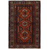Baluchi Rug Handmade Brown Geometric 4x6 ft