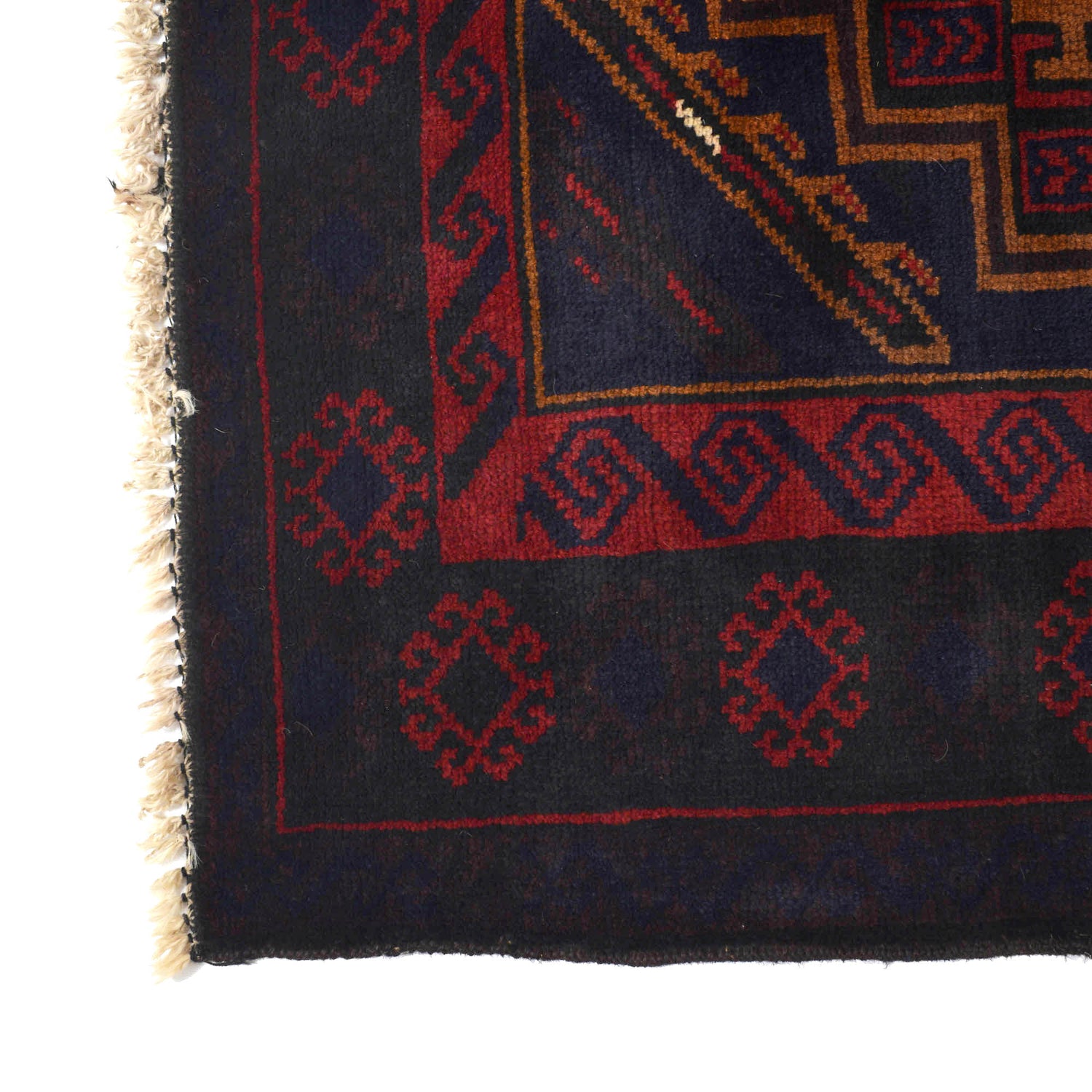 Baluchi Rug Handmade Multi Geometric 4x6 ft