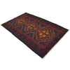 Baluchi Rug Handmade Multi Geometric 4x6 ft