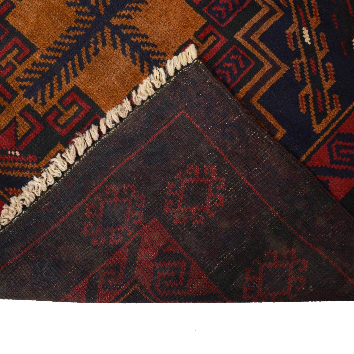 Baluchi Rug Handmade Multi Geometric 4x6 ft