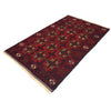Baluchi Rug Handmade Red Geometric 4x6 ft