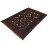Baluchi Rug Handmade Multi Geometric 4x7 ft