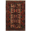 Baluchi Rug Handmade Multi Geometric 4x6 ft