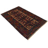 Baluchi Rug Handmade Multi Geometric 4x6 ft