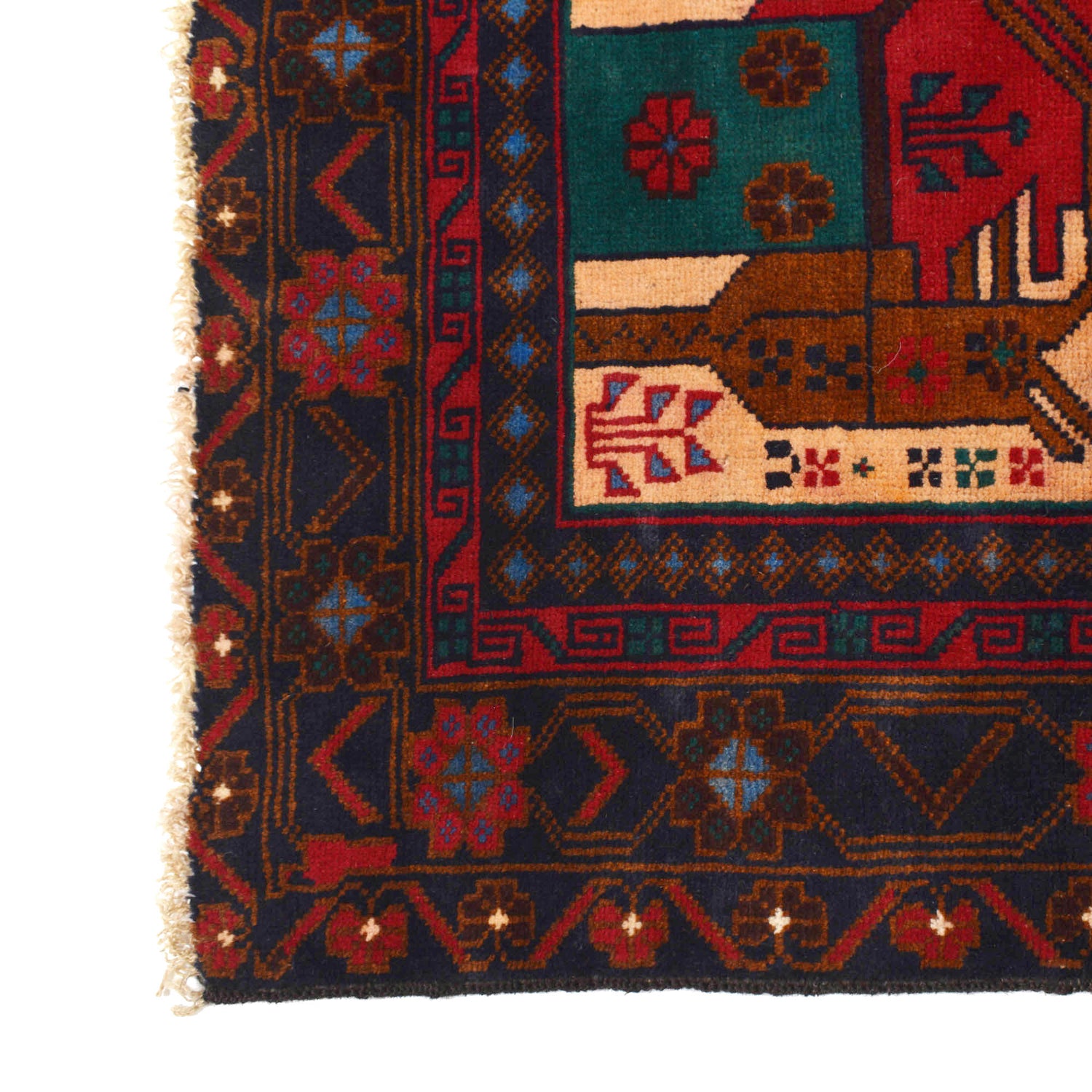 Pictorial Rug Handmade Multi Design