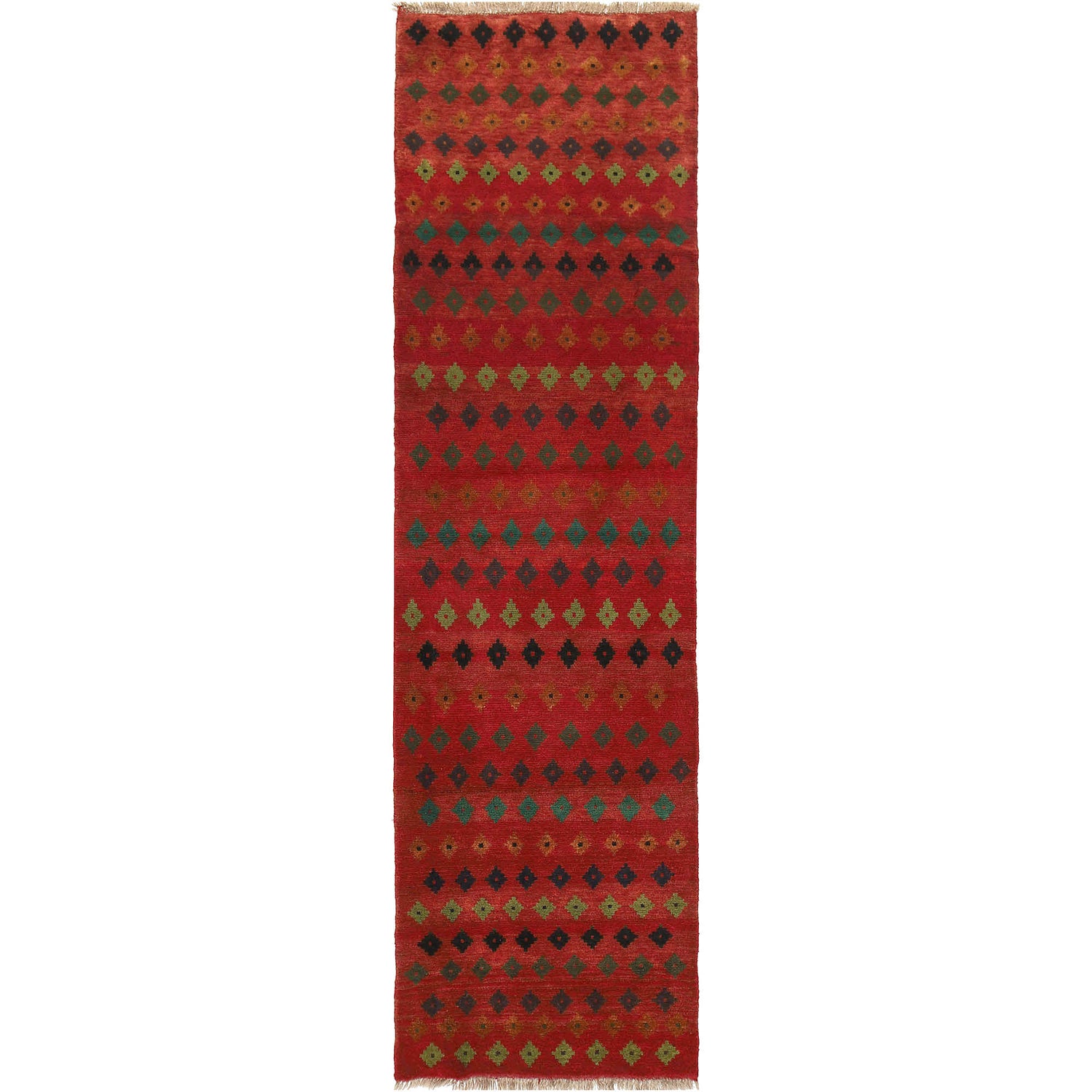 Baluchi Runner Rug Handmade Red 10' Runner