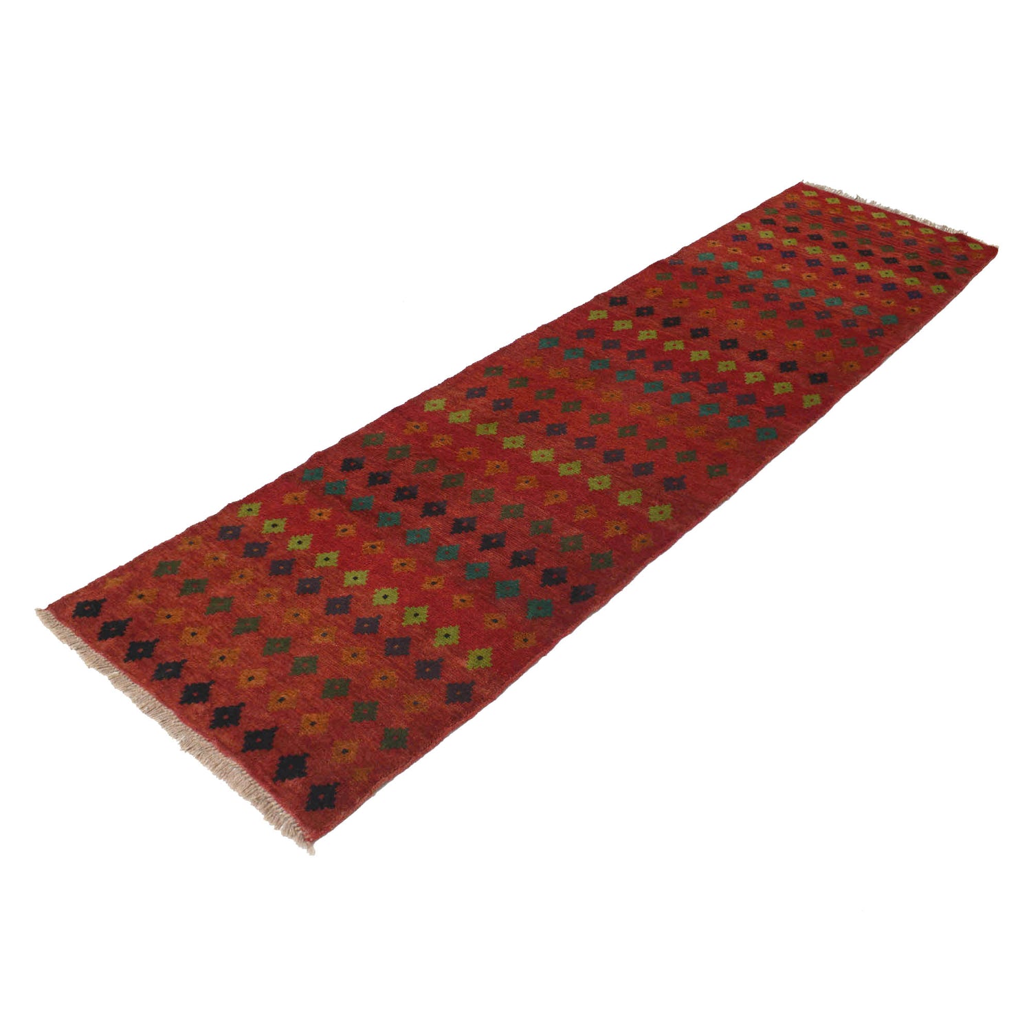 Baluchi Runner Rug Handmade Red 10' Runner