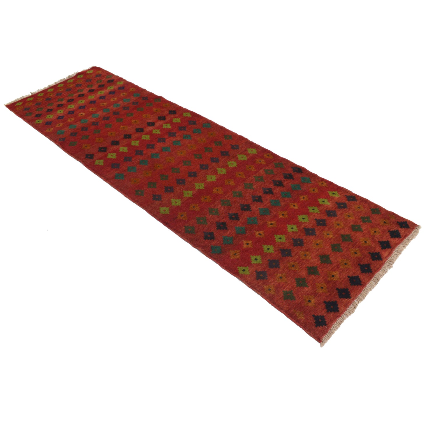 Baluchi Runner Rug Handmade Red 10' Runner