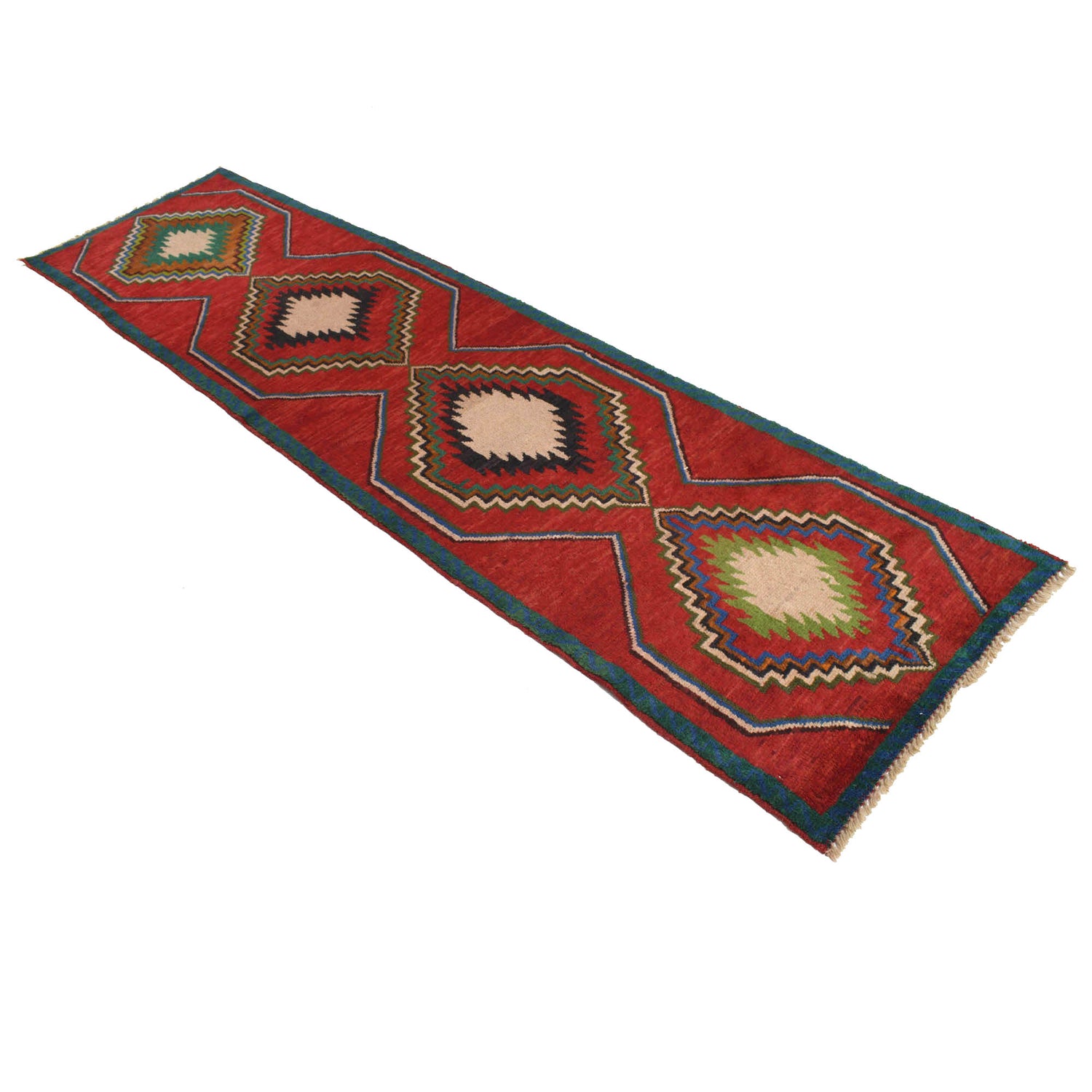 Baluchi Runner Rug Handmade Red 10' Runner