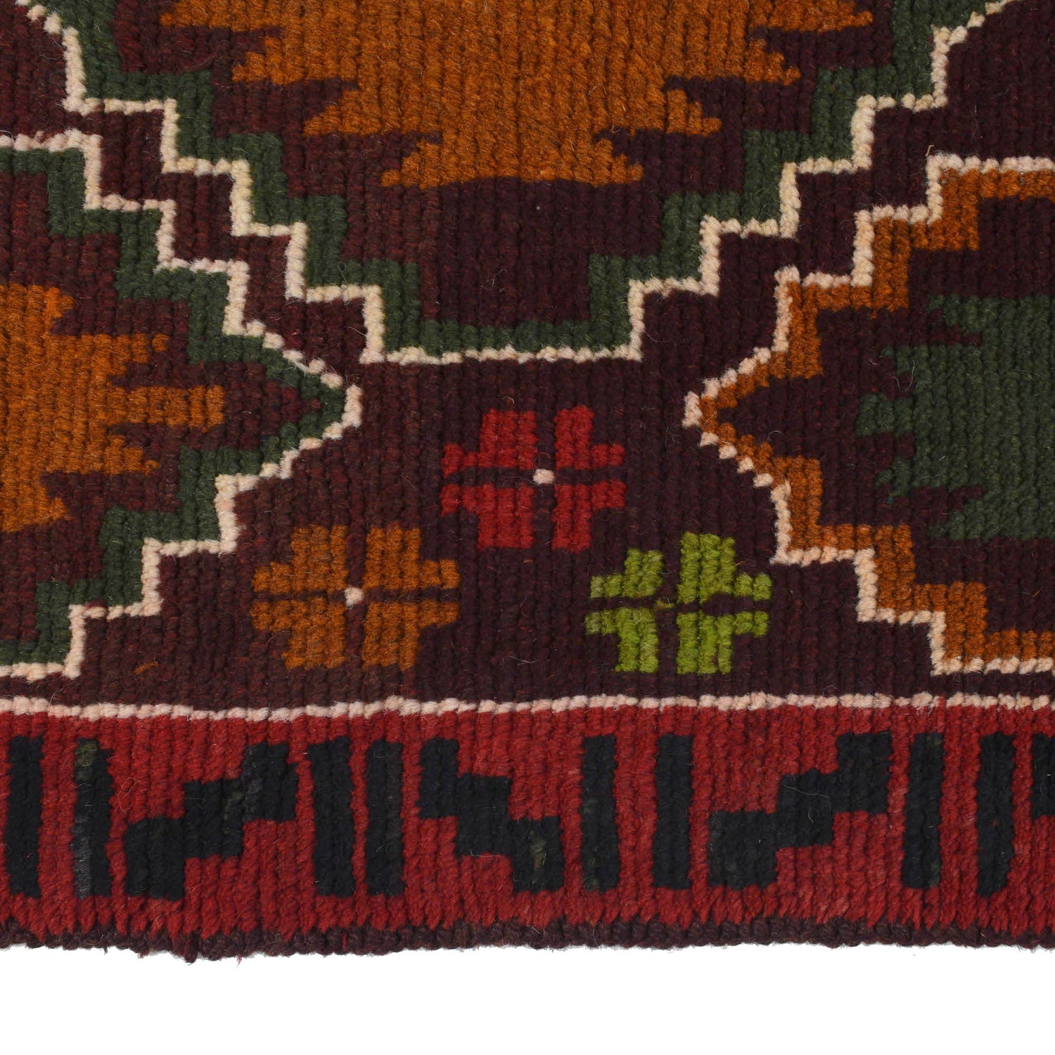 Baluchi Runner Rug Handmade Chocolate 10' Runner