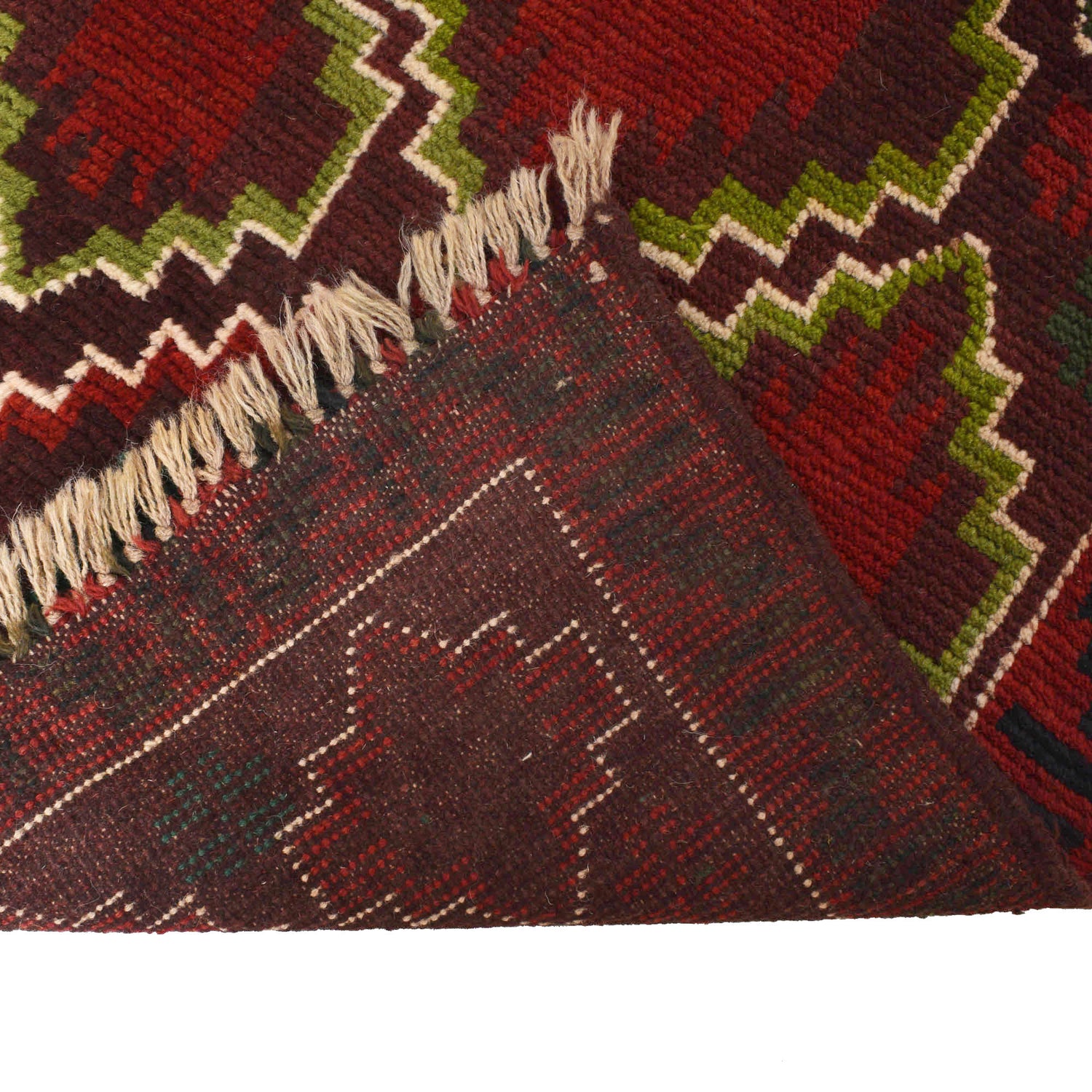 Baluchi Runner Rug Handmade Chocolate 10' Runner