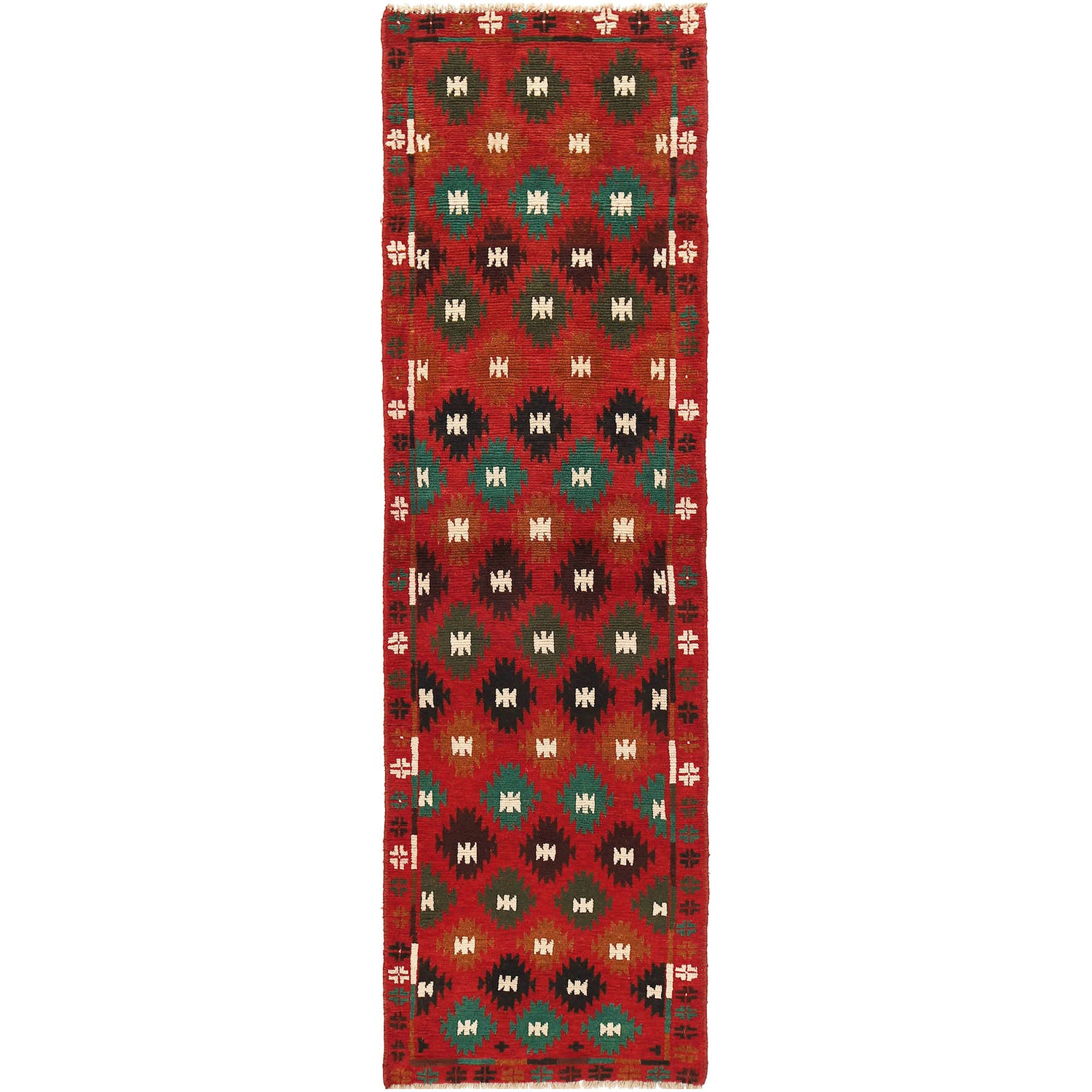 Baluchi Runner Rug Handmade Red 10' Runner
