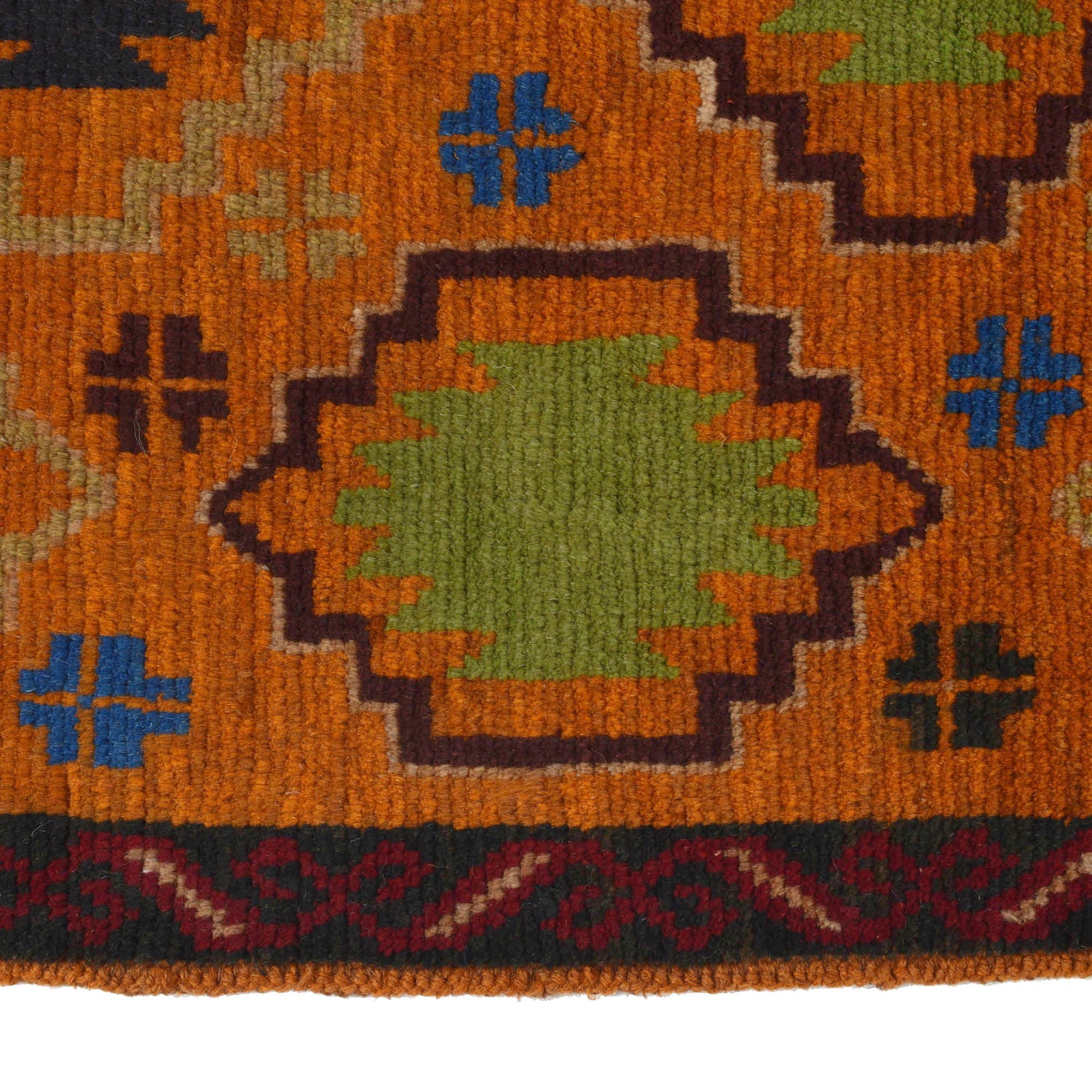 Baluchi Runner Rug Handmade Orange 10' Runner