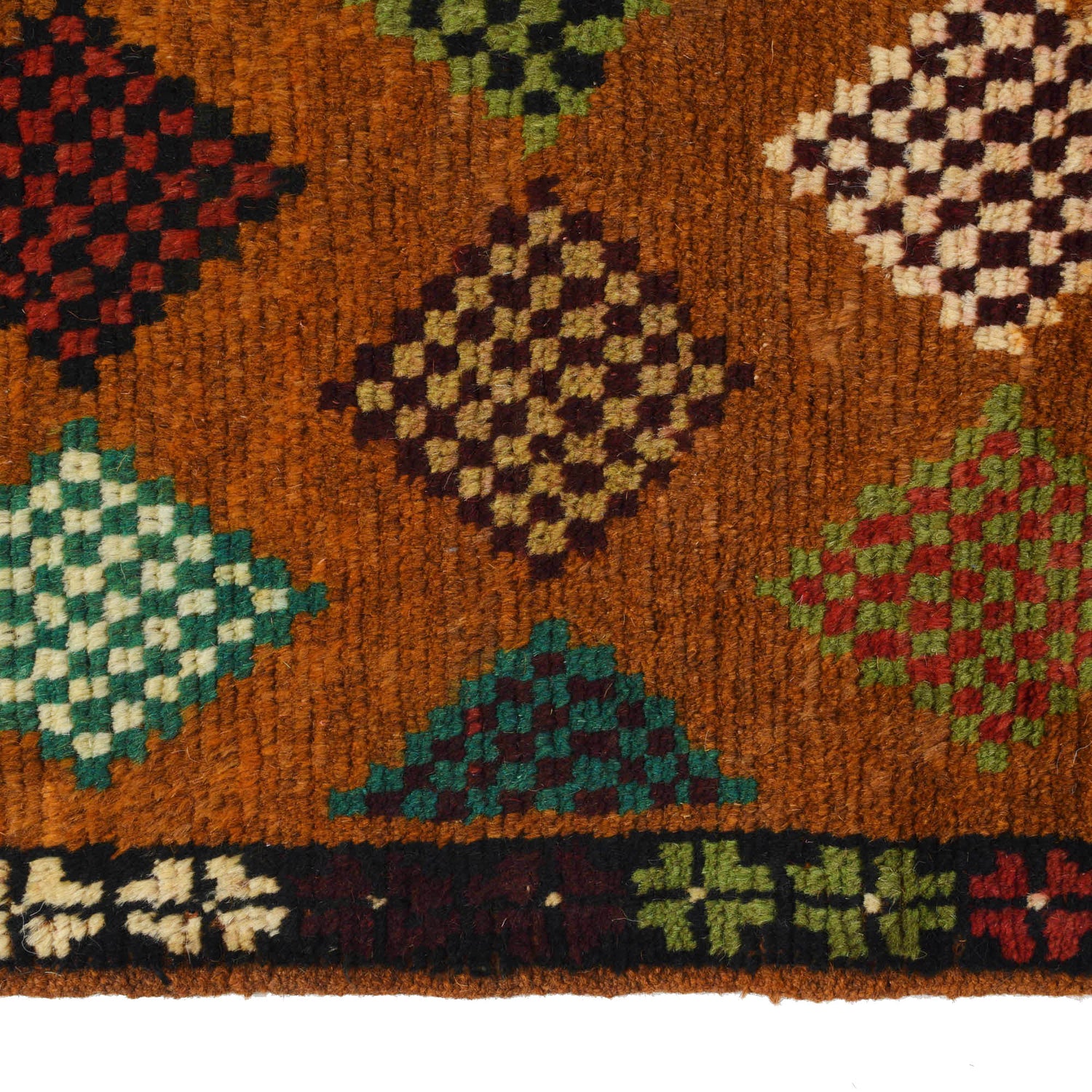 Baluchi Runner Rug Handmade Orange 10' Runner