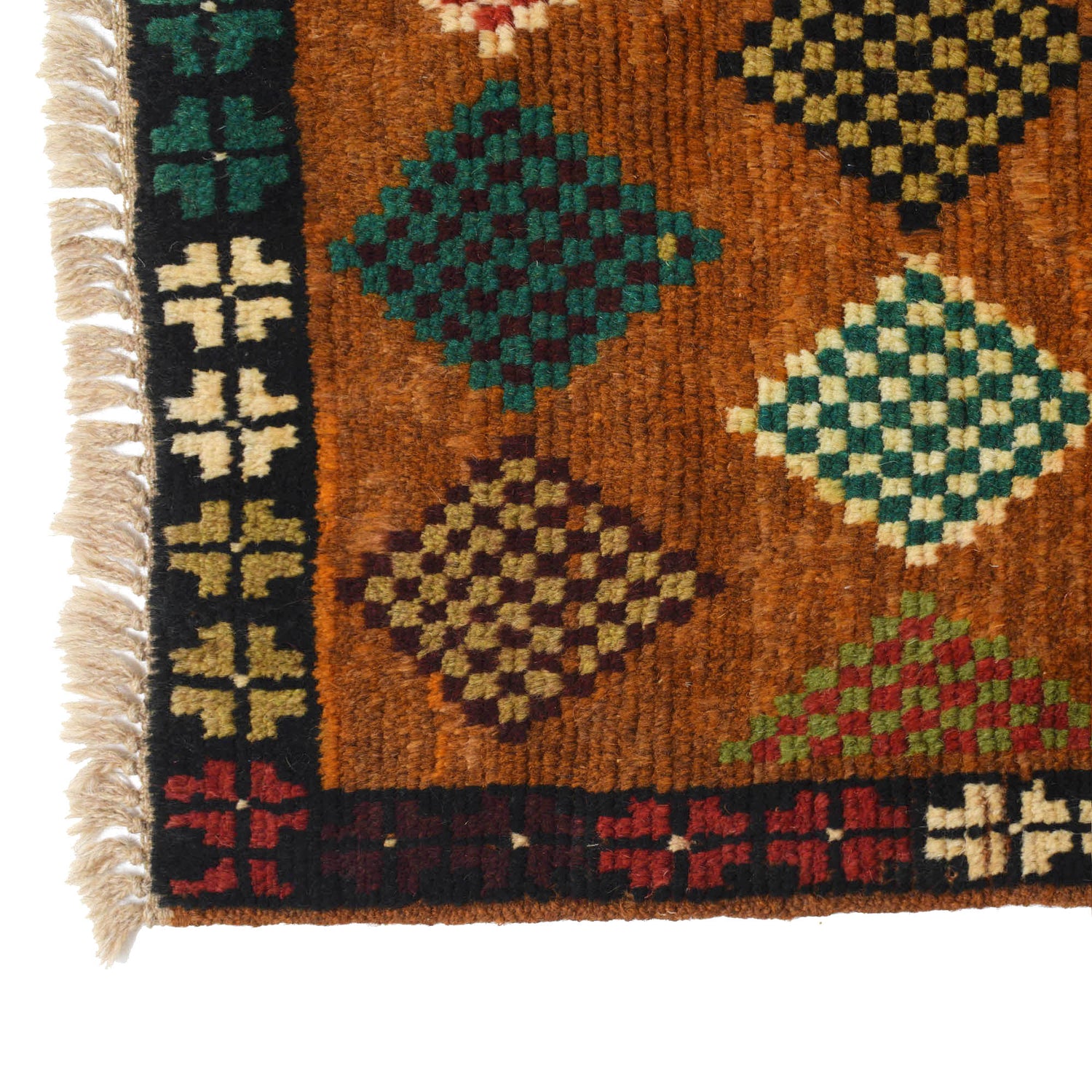 Baluchi Runner Rug Handmade Orange 10' Runner