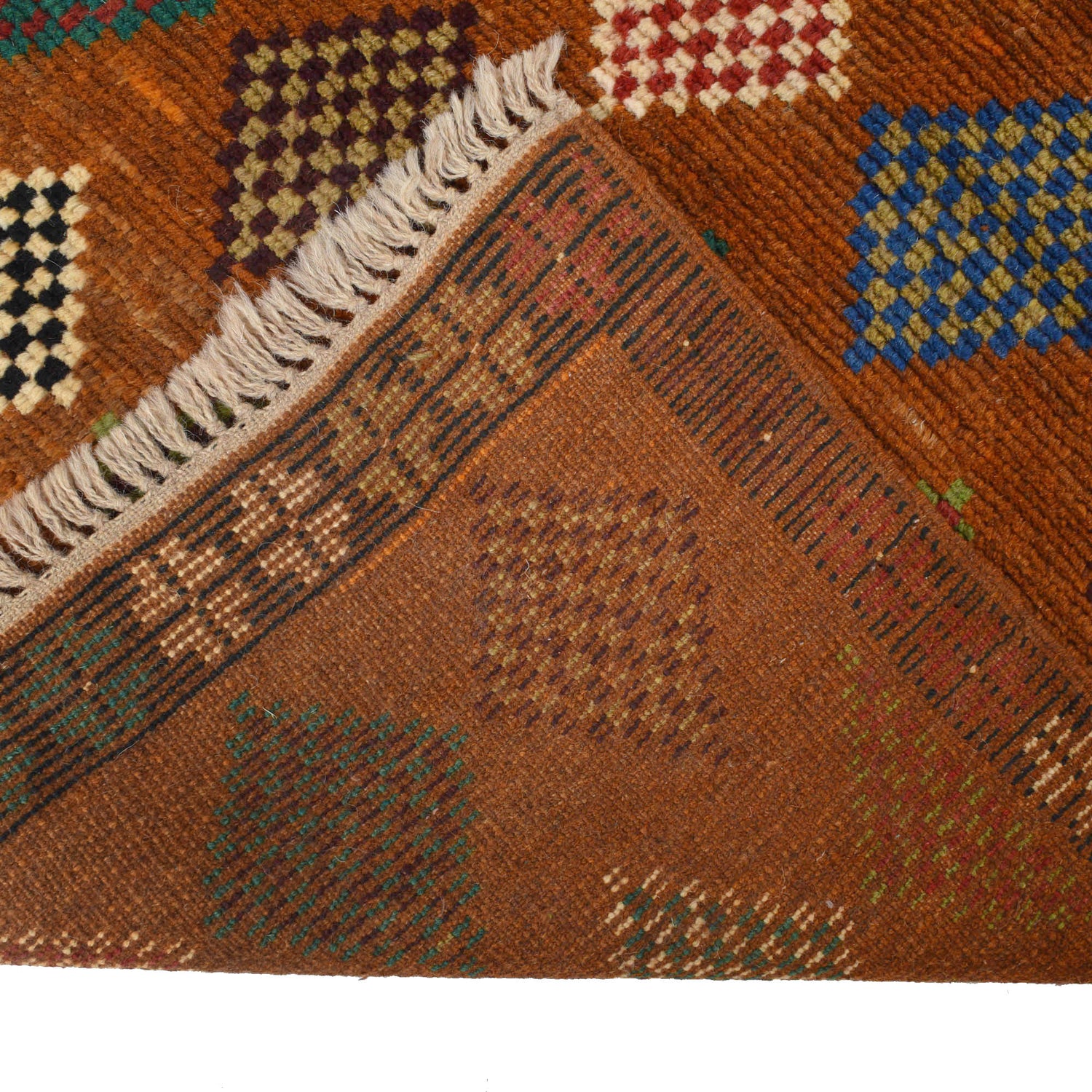 Baluchi Runner Rug Handmade Orange 10' Runner