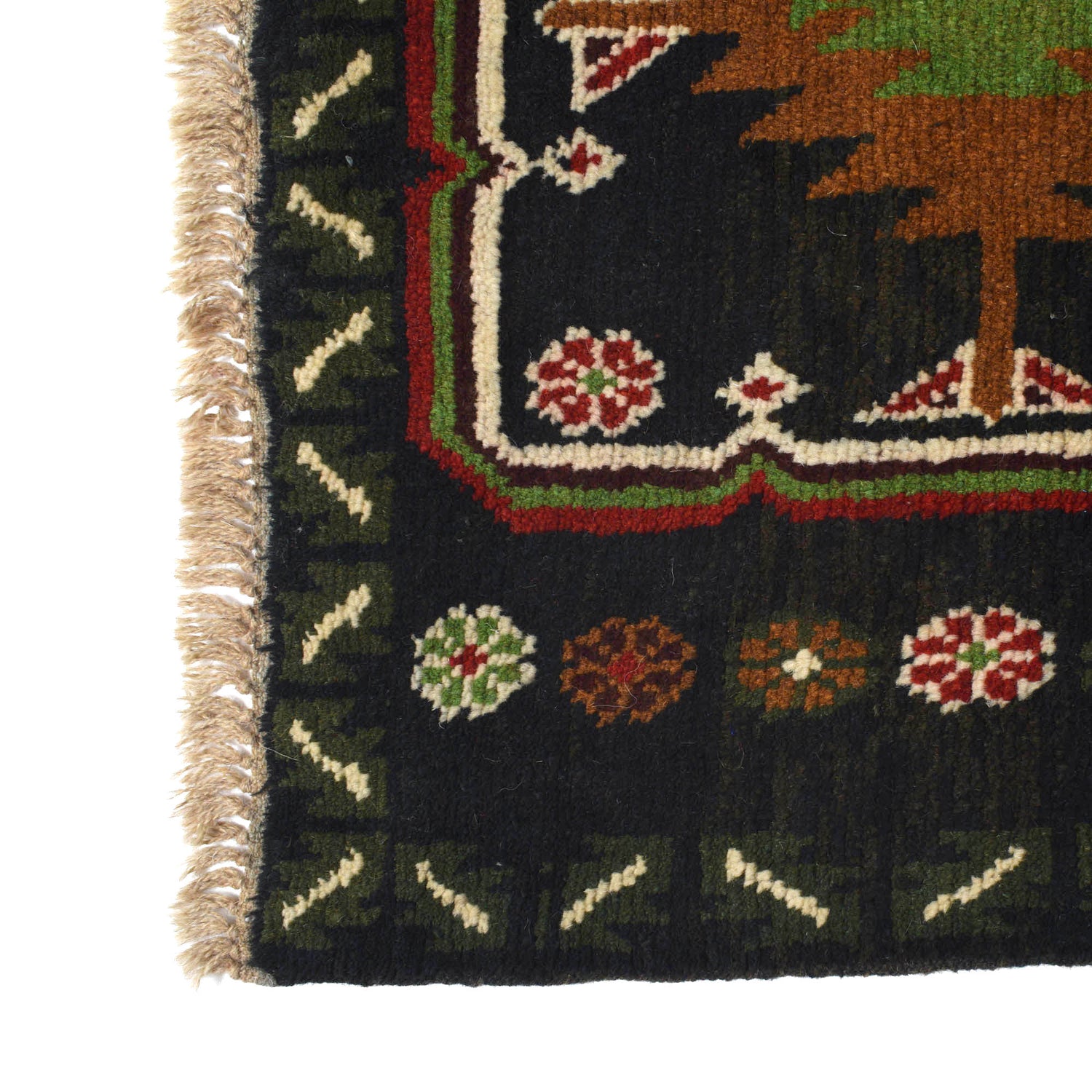 Baluchi Runner Rug Handmade Black 8' Runner