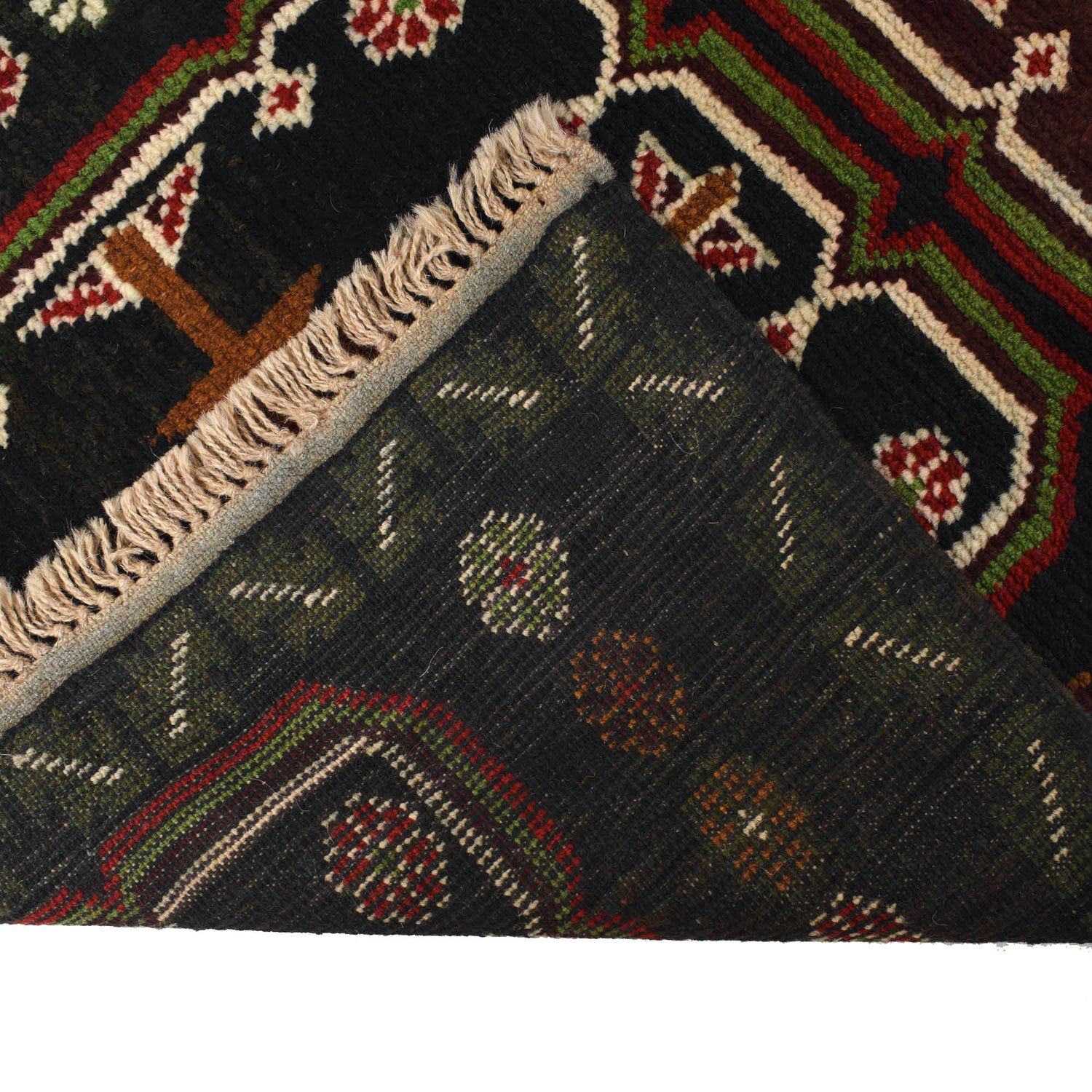 Baluchi Runner Rug Handmade Black 8' Runner