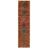 Baluchi Runner Rug Handmade Orange 10' Runner