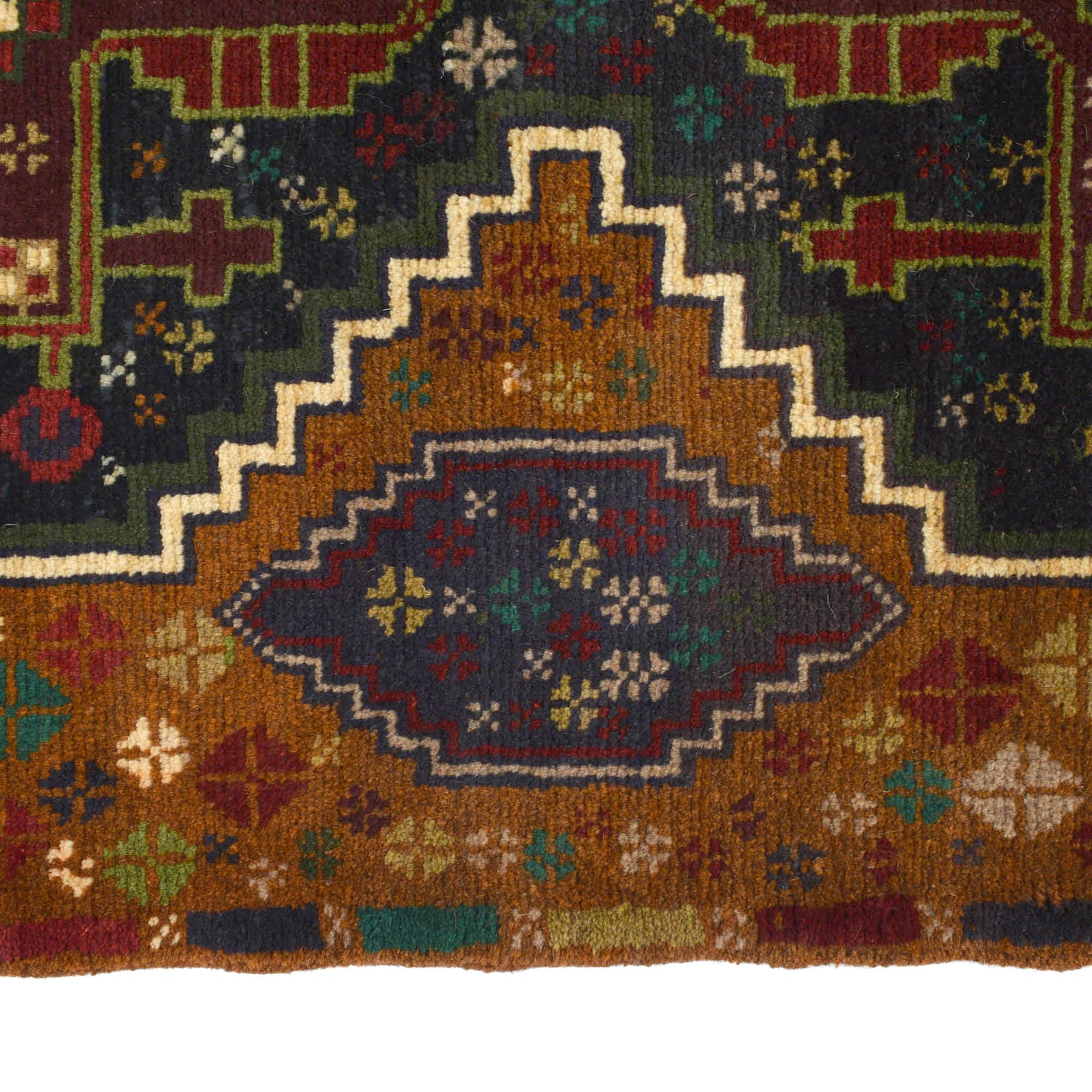 Baluchi Runner Rug Handmade Orange 10' Runner