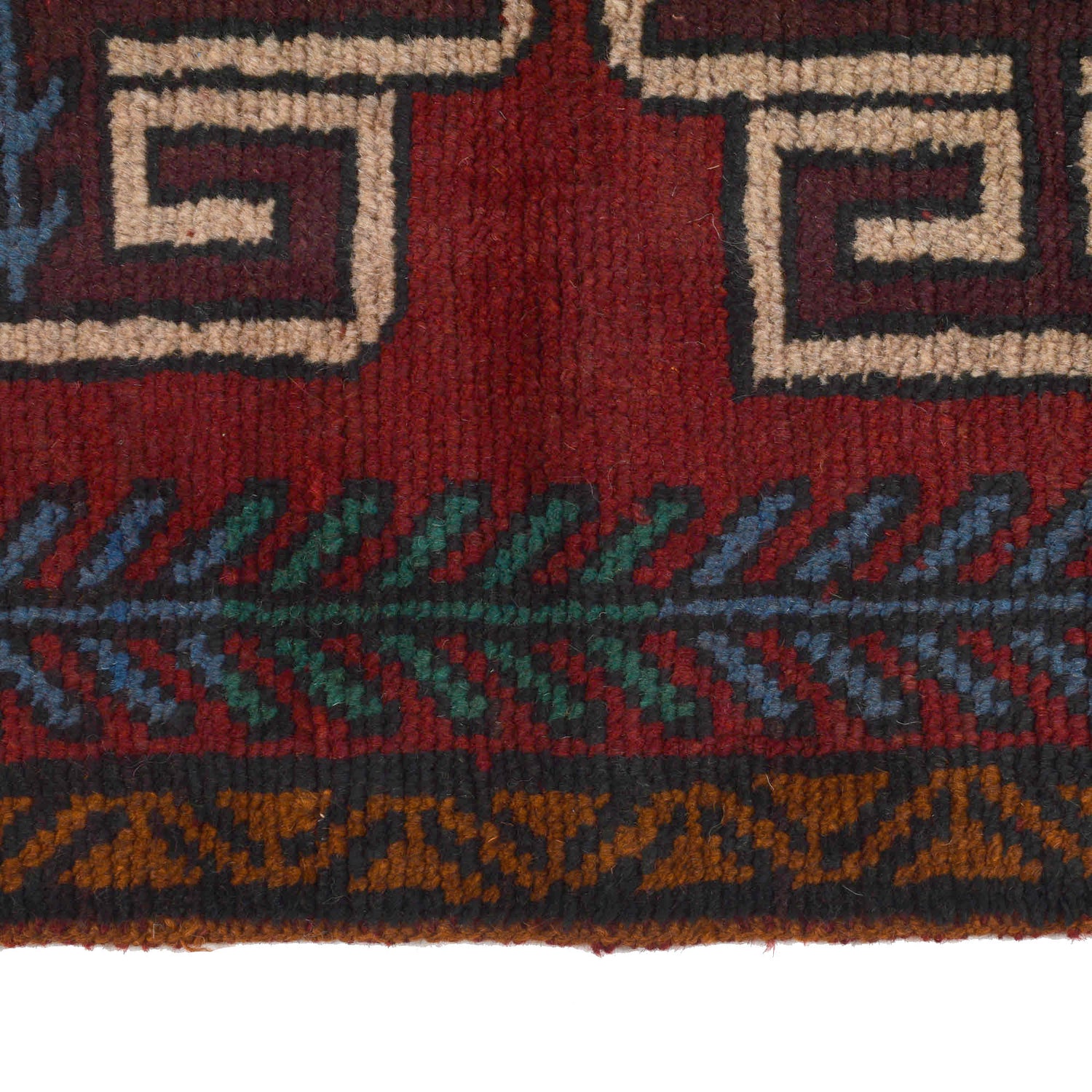 Baluchi Runner Rug Handmade Red 8' Runner