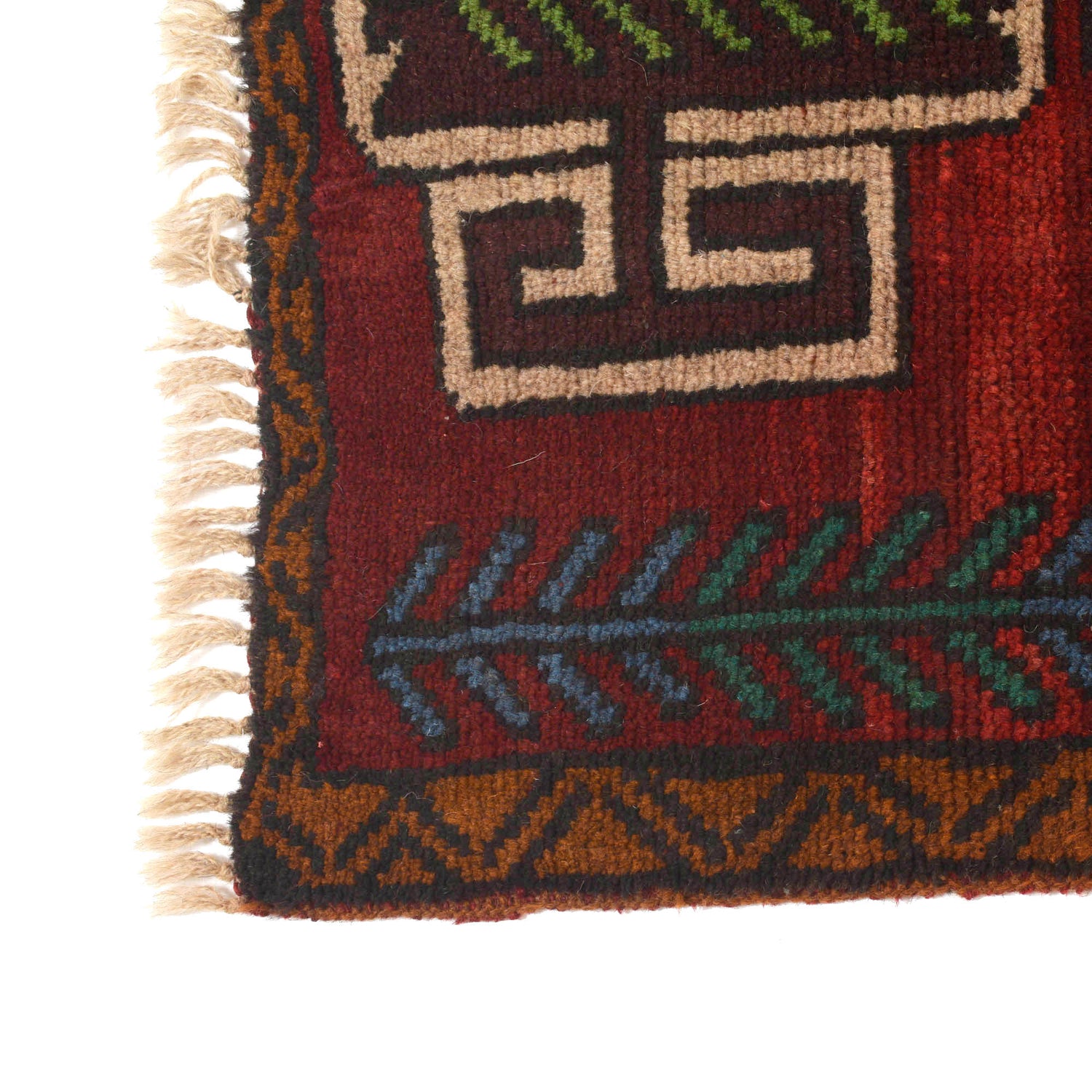 Baluchi Runner Rug Handmade Red 8' Runner