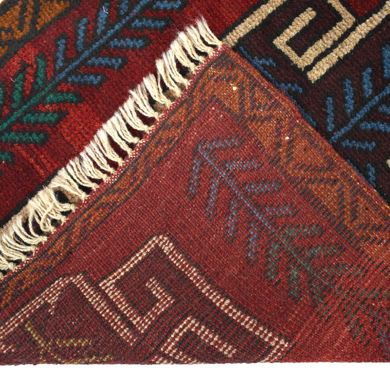 Baluchi Runner Rug Handmade Red 8' Runner