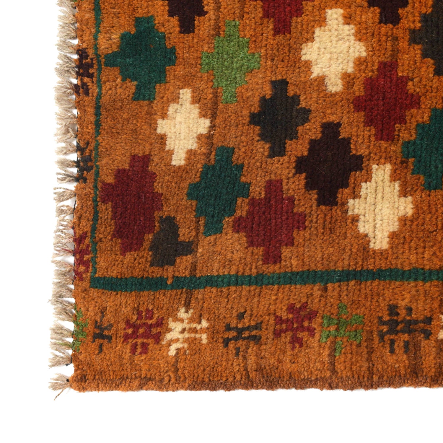 Baluchi Runner Rug Handmade Orange 10' Runner